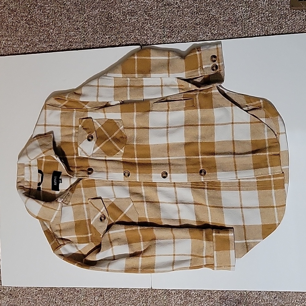 *Buffalo David Bitton Savannah Plaid Shirt Jacket in Size M